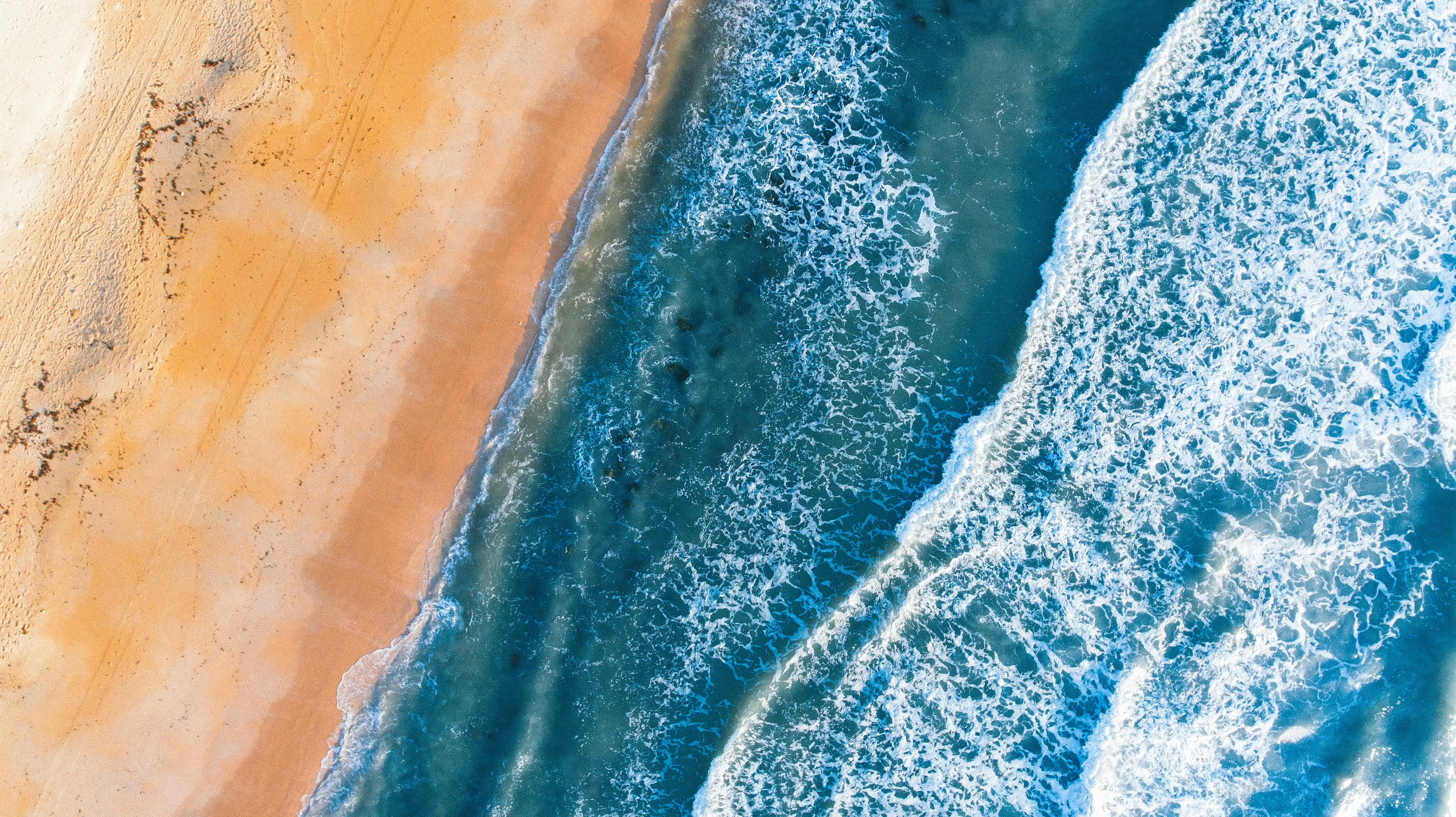 birdseye view of a beach